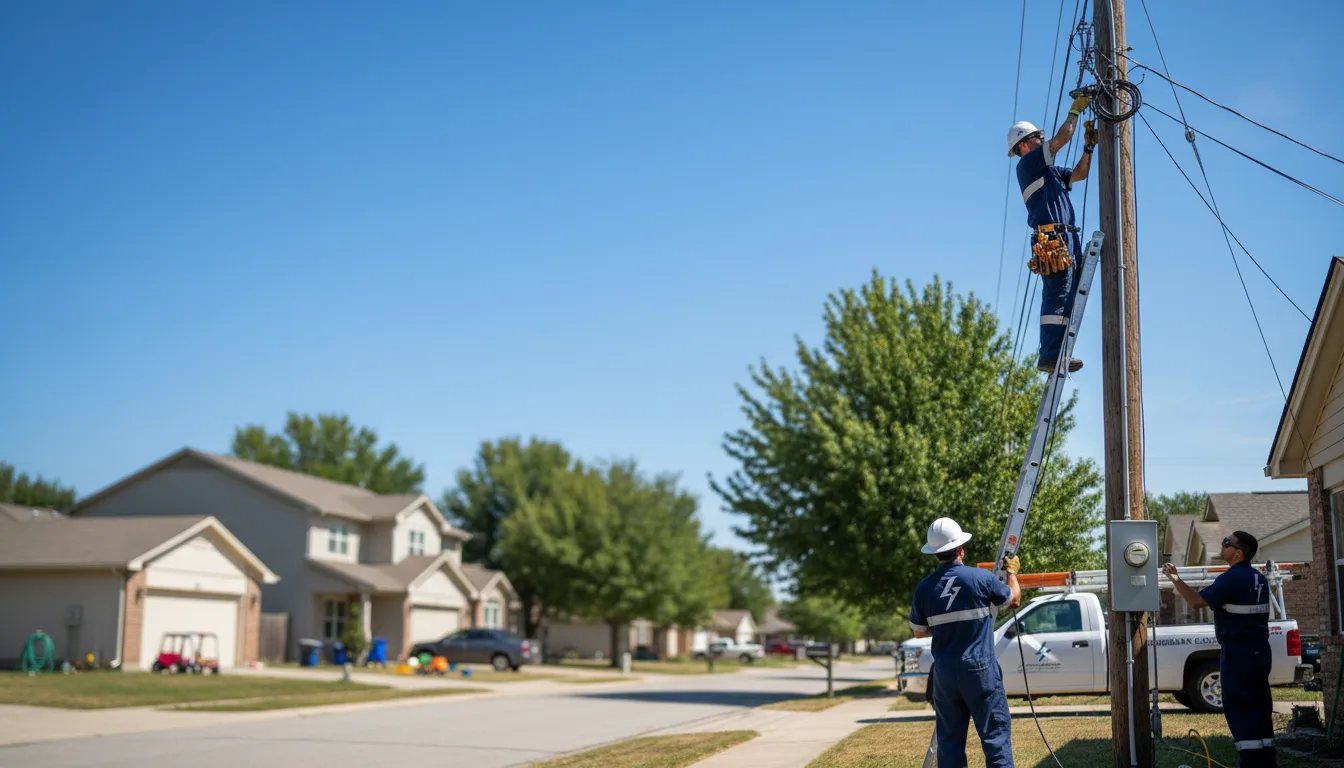 Residential electrician providing installation services in Hackberry, LA
